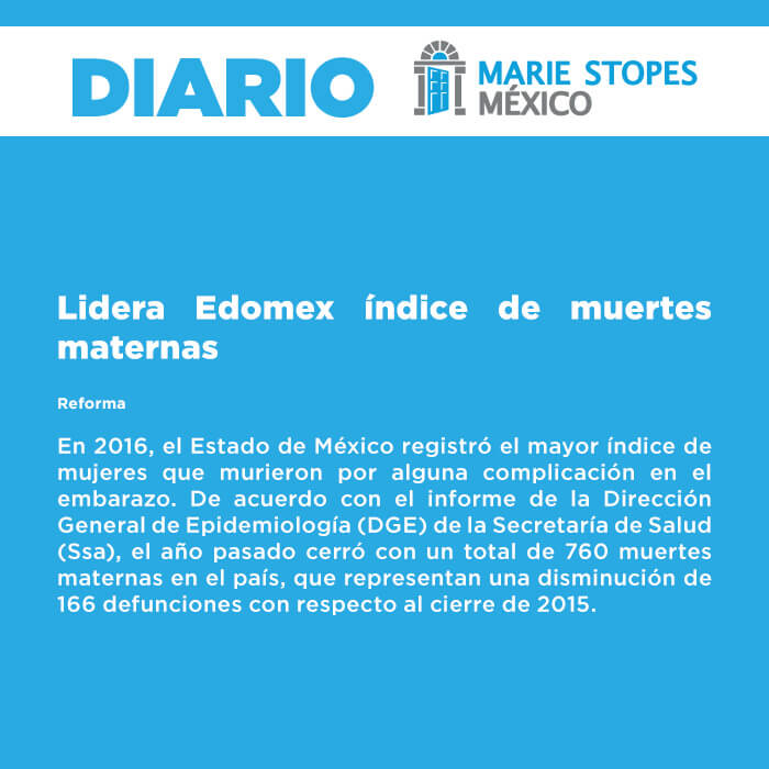 Lidera Edomex índice de muertes maternas